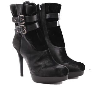 Stuart Weitzman Holster Boots in Smoke Velvet